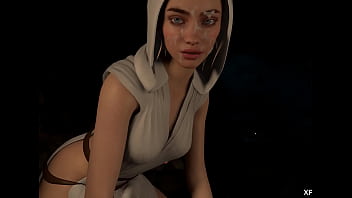 3D Hentai Princess Leia Organa Star Wars HandJob JOI