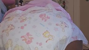 Mommy Belles fill her diaper