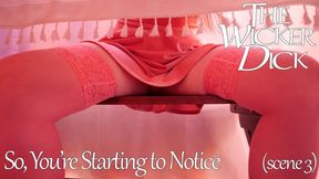 So, You're Starting to Notice (Scene 3) (4K) - Obey Lady Ashley - The Wicker Dick – FemDom Upskirt Humiliation Tease