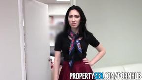 ”Bombshell Real Estate Agent Seduced into Office Sex”