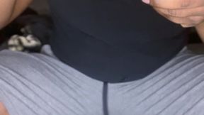 Black dominant daddy slurps and savors noodles, while he coughs after a hard days works