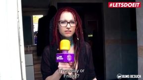 Stepdad's Surprise Encounter with a Fiery Redhead in the Bathroom - Conny Dachs Unleashed!