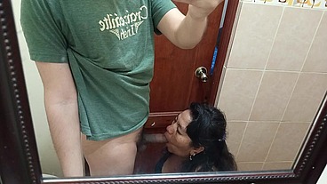 Nos fuimos de la iglesia directo a coger, madura cristiana se volvio adicta a mi