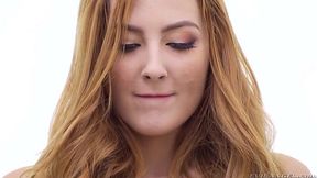 Megan Winters gets her young redhead pussy fucked rough