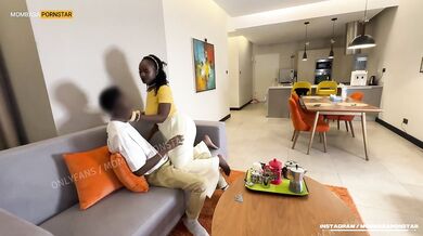 BlackMinaj Stepmom Choked Gushing Orgasms Stepson Creampie