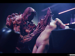 Stranger Things Parody - Cute Asian Girl Finger Fucked by Nightmare Monster