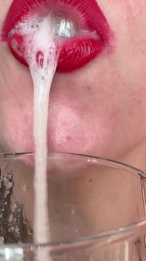Uvula Spit Close-up POV
