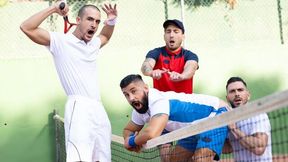 Paddy O'Brian and 2 more hotties get very competitive on the court