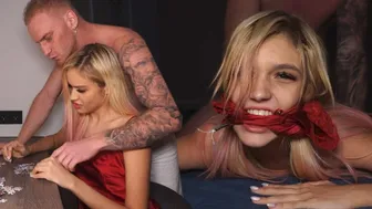 Britney's Lustful Career Pivot with Petite Blonde Novella Night