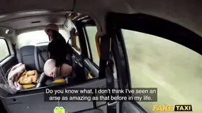 Hot Taxi Canadian babe Karma Synn rides the Bishop hard