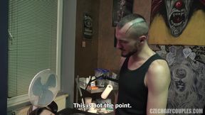 Czech Gay Couples 8 Tattoo Shop Gangbang - Tough Guy’s Hairy Hole Gets Jackhammered