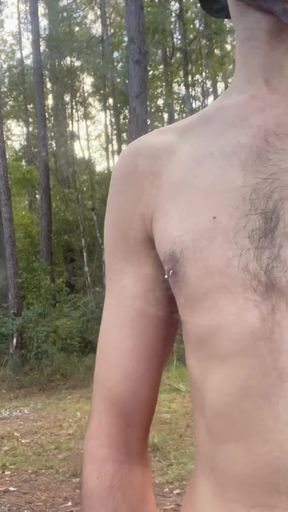 Powerful moment from &quot;Just a horny faggot getting off in the woods. Nudist at heart, chained by society.&quot;