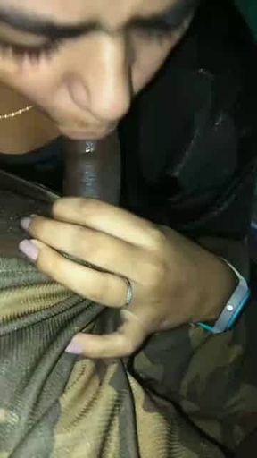 Dehati GF sucking black dick