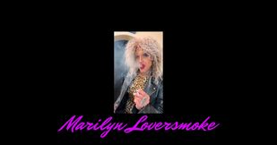 Marilyn loves the ladies of the 1980s. Enjoy her smoking fetish tease, as you please.