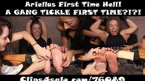 Ariellas First Time Hell "A GANG TICKLE FIRST TIME??"