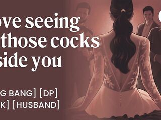 Wedding Foursome: Bride’s 1st Sex with 3 Chaps – ASMR Erotic Audio Porn for Chicks