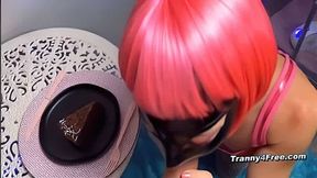 Femboy Deepthroating Huge Uncut Dick