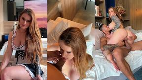 contratei uma empregada gostosa. toda vez que minha esposa sai ela vem me dar.