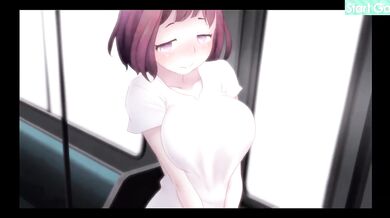 Hungry Cartoon MILF Rails Hard Cock Loud Creampie in Dirty Role Play Subway Rush