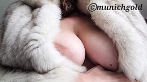 Big-titted Munichgold exposes her hairy, labia-spilling ass&#x1F351;, ready to be devoured