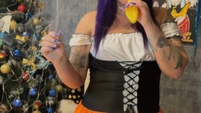 I pop the sparklers and B2p red balloons