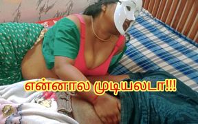 Horny Unsatisfied Step Stepmom Seduced Step Stepson to Satisfied Her. Full Tamil Audio with Real Loud Moaning