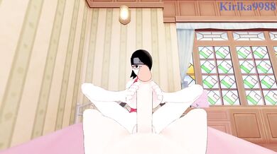 Sarada Uchiha and I have intense sex in the bedroom. - BORUTO -NARUTO NEXT GENERATIONS- POV Hentai