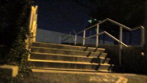 Risky Nighttime Parking Lot Jackoff and Cum