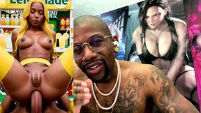 lemonade girl getting ass fucked with her tight bald pussy out, ai generated