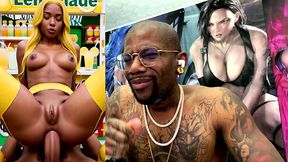 lemonade girl getting ass fucked with her tight bald pussy out, ai generated