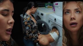 Real Life Futanari - Veronica Leal stack in washing machine & Lady Dee fuck her butt