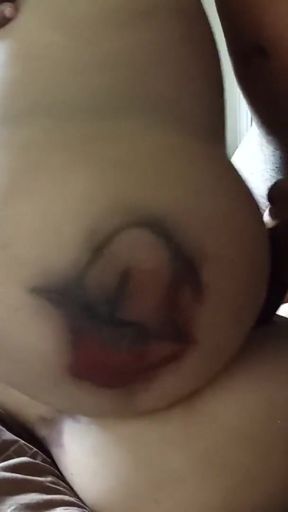 Lifting' Big-Booty, Trailer Trashy La'Tricia's Big Leg Up..and Gettin' in Between her Stanky Pawg Cheeks! :)   Clip 3
