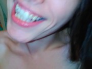 Hairy Hairbrushing Brunette Camgirl Brushes Head Hair Talks About Squirting on Manyvids w Bad Dragon