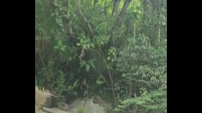 Follando con un desconocido en el bosque hasta sacar su jugo