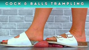 Goddess Amber - Punishing Your Cock & Balls Under My Dirty Birkenstock Sandals (D77) - Bug Cam