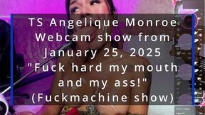 ts angelique monroe - webcam show from january 25, 2025 - part 1