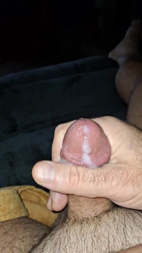 Showing my ass and jerking off on the couch   Clip 3