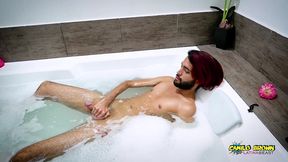 camilo brown caught playing with a vibrator in the jacuzzi what s he doing?