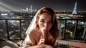 the witness fucked the young bride hard from behind while the groom drank at the wedding table [ai]