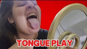Exploring my tongue in the mirror