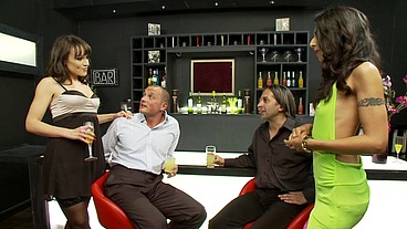 Lou Charmelle And Lucie Love Fuck The Two Dudes In The Room