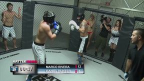 Inked blonde babe enjoys getting fucked by a cage fighter