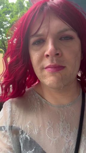 Sissy cumwalk