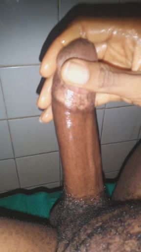 I Teased My Huge Black Cock to a Leg Shaking Cum Explosion