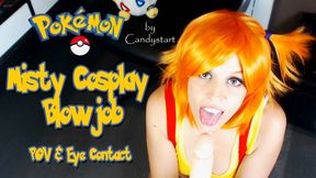 Misty Cosplay Blowjob POV & Eye Contact