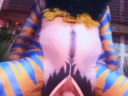 Hot gay liger scratching an itch,