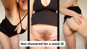 One week without showering cuckold smell fetish hairy edging part 1 Kinkyemma