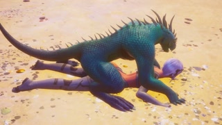 Japanese TEEN FUCKS GODZILLA | cum facial | anal creampie | Wild Life game