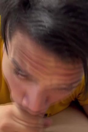 Sucking Fat White Cock Until Cums in My Mouth