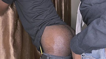 Ebony twink taught a lesson (2)